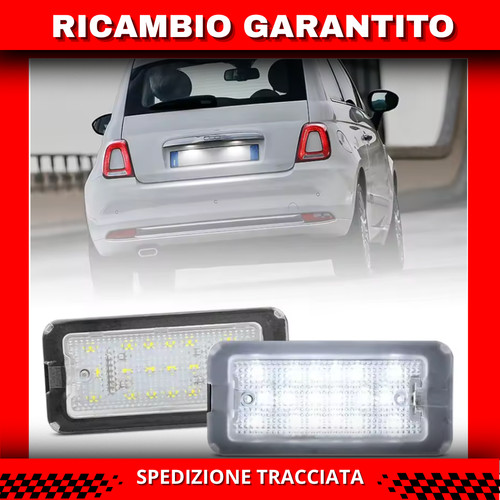 Luce targa fiat 500 500c - targa,