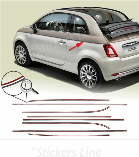 Adesivi fiat 500 - adesivi, sessantesimo